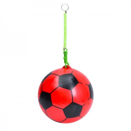 Дитячий м'яч BabyToys MS 4317 на пружині з карабіном, 9 дюймів