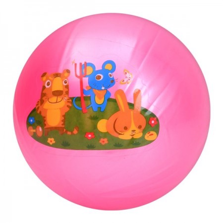 Детский мяч BabyToys MS 4318 с животными, 9 дюймов