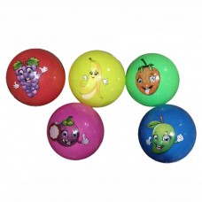 Детский мяч BabyToys MS 4401, 9 дюймов, принт фрукты и ягоды
