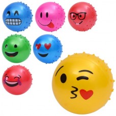 Детский массажный мяч BabyToys MS 4929-12 со смайлом 5 дюймов