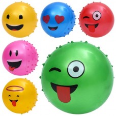 Детский массажный мяч BabyToys MS 4929-8 со смайлом, 3 дюйма, ПВХ
