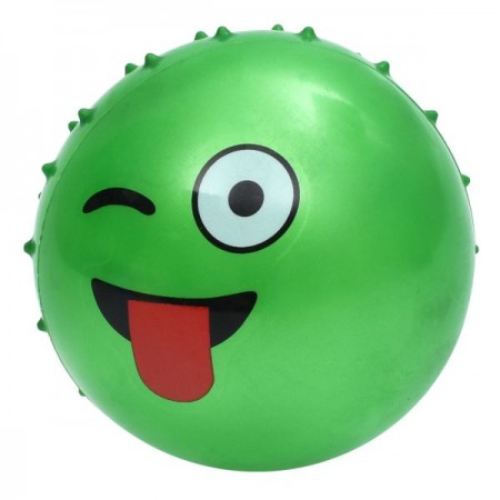 Детский массажный мяч BabyToys MS 4929-8 со смайлом, 3 дюйма, ПВХ Детский массажный мяч BabyToys MS 4929-8 со смайлом, 3 дюйма, ПВХ