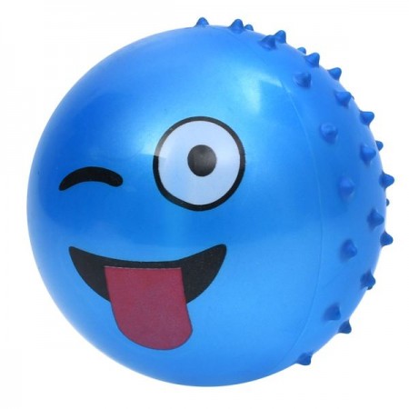 Детский массажный мяч BabyToys MS 4929-8 со смайлом, 3 дюйма, ПВХ Детский массажный мяч BabyToys MS 4929-8 со смайлом, 3 дюйма, ПВХ