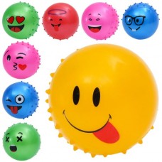 Детский массажный мяч BabyToys MS 4930-10 со смайлом, 4 дюйма