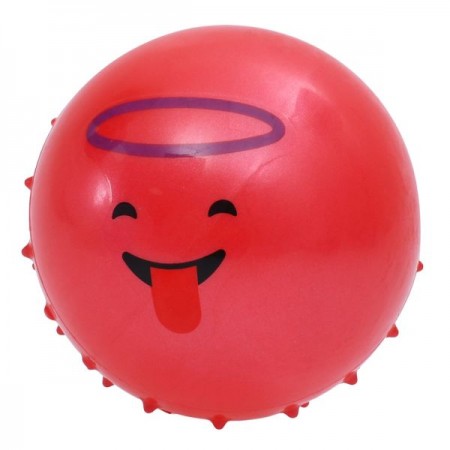 Детский массажный мяч BabyToys MS 4930-10 со смайлом, 4 дюйма Детский массажный мяч BabyToys MS 4930-10 со смайлом, 4 дюйма