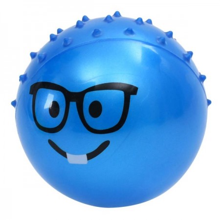 Детский массажный мяч BabyToys MS 4930-10 со смайлом, 4 дюйма Детский массажный мяч BabyToys MS 4930-10 со смайлом, 4 дюйма