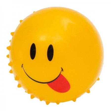 Детский массажный мяч BabyToys MS 4930-10 со смайлом, 4 дюйма Детский массажный мяч BabyToys MS 4930-10 со смайлом, 4 дюйма