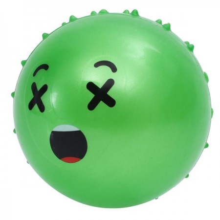 Детский массажный мяч BabyToys MS 4930-10 со смайлом, 4 дюйма Детский массажный мяч BabyToys MS 4930-10 со смайлом, 4 дюйма