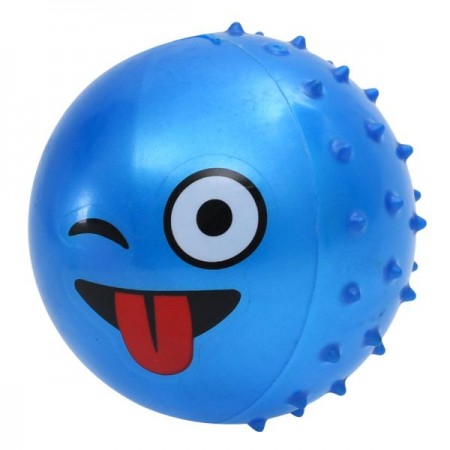 Детский массажный мяч BabyToys MS 4930-10 со смайлом, 4 дюйма Детский массажный мяч BabyToys MS 4930-10 со смайлом, 4 дюйма