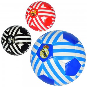 Мяч футбольный MS 2646 размер 5, ПВХ, 320-340г, 3цвета клубыке