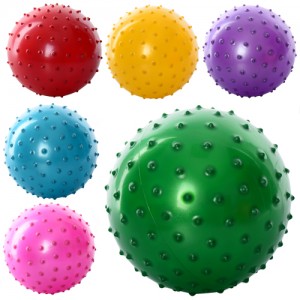 М'яч масажний MS 0663 Дитячий, 5 дюймів, 30 грам, 6 квітів