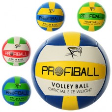 Мяч волейбольный EV 3159 PROFIBALL, официальный размер, ПВХ, 2 слоя, 18 панелей