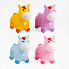 Резиновый прыгун BabyToys Единорог микс видов для детей