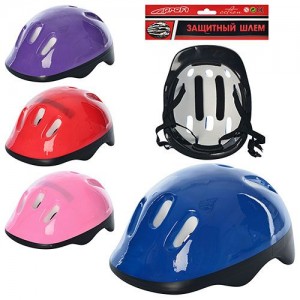 Шлем MS 0014-1 Защитная экипировка для роликов и скейтов, шлем, 6 отверстий, 4 цвета, 26-20-13см,