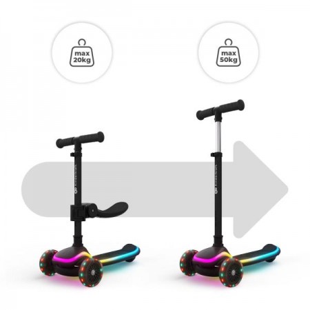 Самокат 2-в-1 Kinderkraft Raket Up Black KRRAUP00BLK0000 Самокат 2-в-1 Kinderkraft Raket Up Black KRRAUP00BLK0000