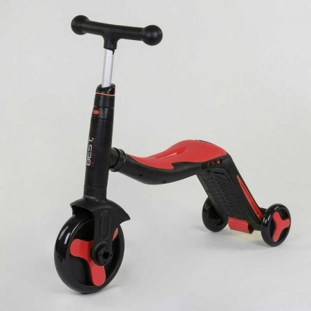 Самокат 3 в 1 Best Scooter JT 28288 червоний зі світлом і музикою Самокат 3 в 1 Best Scooter JT 28288 червоний зі світлом і музикою