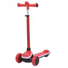 Детский самокат BabyToys 5566-red Maxi-big красный со светом Детский самокат BabyToys 5566-red Maxi-big красный со светом