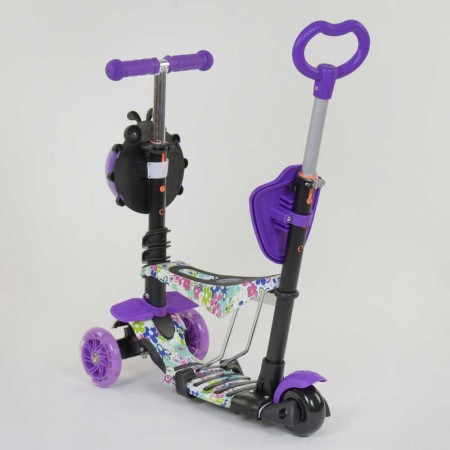 Детский самокат Best Scooter 68995 с подсветкой колес 5 в 1