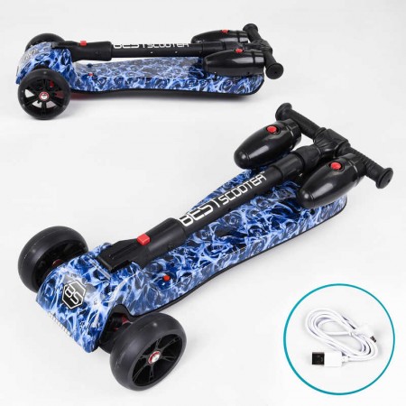 Самокат дитячий Best Scooter Maxi з музикою та димом Самокат дитячий Best Scooter Maxi з музикою та димом