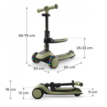 Самокат Kinderkraft Halley 2 Grassland Green KRHALL02GRE0000