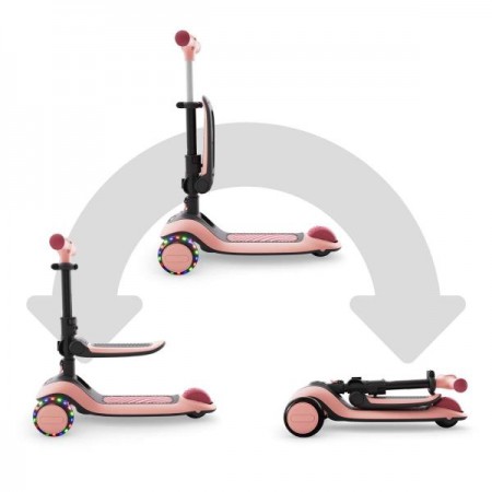 Самокат Kinderkraft Halley 2 Rose Pink KRHALL02PNK0000 Самокат Kinderkraft Halley 2 Rose Pink KRHALL02PNK0000