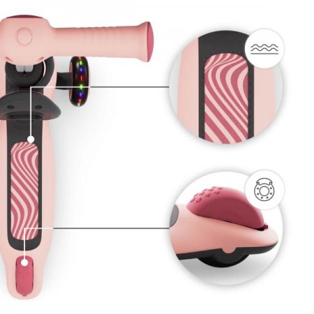 Самокат Kinderkraft Halley 2 Rose Pink KRHALL02PNK0000 Самокат Kinderkraft Halley 2 Rose Pink KRHALL02PNK0000