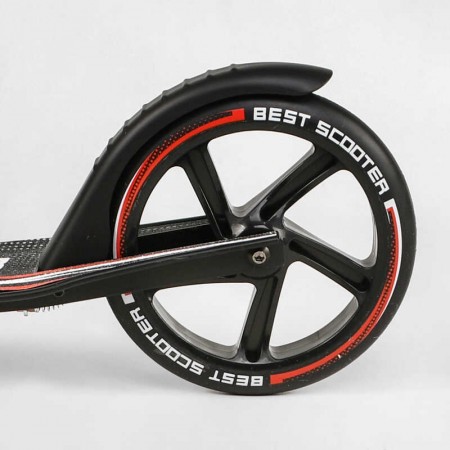 Самокат алюмінієвий Best Scooter 10304 з фарою та амортизатором