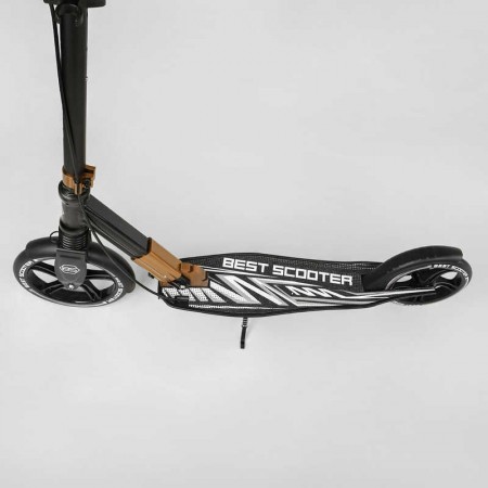 Алюминиевый самокат Best Scooter 14268 с фарой и амортизатором Алюминиевый самокат Best Scooter 14268 с фарой и амортизатором