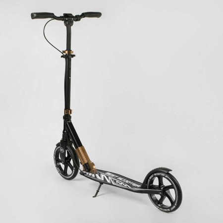 Алюминиевый самокат Best Scooter 14268 с фарой и амортизатором Алюминиевый самокат Best Scooter 14268 с фарой и амортизатором