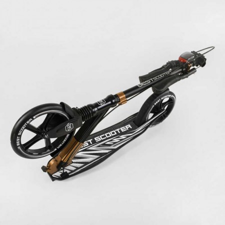 Алюминиевый самокат Best Scooter 14268 с фарой и амортизатором Алюминиевый самокат Best Scooter 14268 с фарой и амортизатором