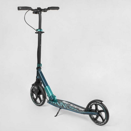 Самокат алюминиевый Best Scooter 43685 с фарой и амортизатором Самокат алюминиевый Best Scooter 43685 с фарой и амортизатором
