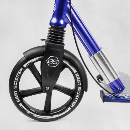 Алюминиевый самокат Best Scooter 49804 с фарой и амортизатором Алюминиевый самокат Best Scooter 49804 с фарой и амортизатором