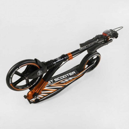Самокат алюминиевый Best Scooter 79740 с фарой и амортизатором Самокат алюминиевый Best Scooter 79740 с фарой и амортизатором