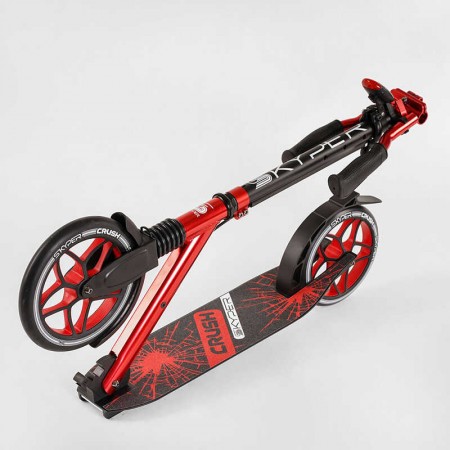 Самокат алюминиевый Skyper Crush 95692 с фарой и амортизатором Самокат алюминиевый Skyper Crush 95692 с фарой и амортизатором