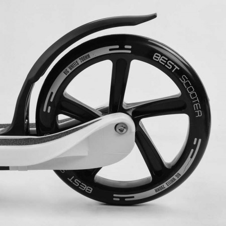 Самокат двоколісний Best Scooter білий, колеса PU 20 см