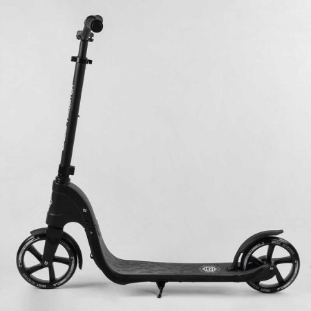 Самокат двухколесный Best Scooter черный колеса PU 20см Самокат двухколесный Best Scooter черный колеса PU 20см