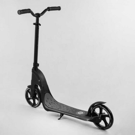 Самокат двухколесный Best Scooter черный колеса PU 20см Самокат двухколесный Best Scooter черный колеса PU 20см