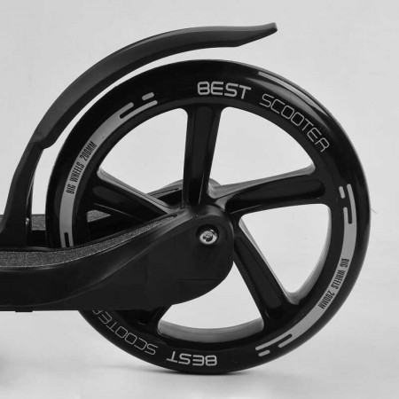 Самокат двухколесный Best Scooter черный колеса PU 20см Самокат двухколесный Best Scooter черный колеса PU 20см