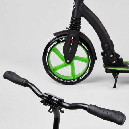Самокат Best Scooter 52266 з амортизатором і широким кермом Самокат Best Scooter 52266 з амортизатором і широким кермом