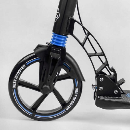 Самокат двоколісний Best Scooter 90166-B з фарою та дисковим гальмом Самокат двоколісний Best Scooter 90166-B з фарою та дисковим гальмом