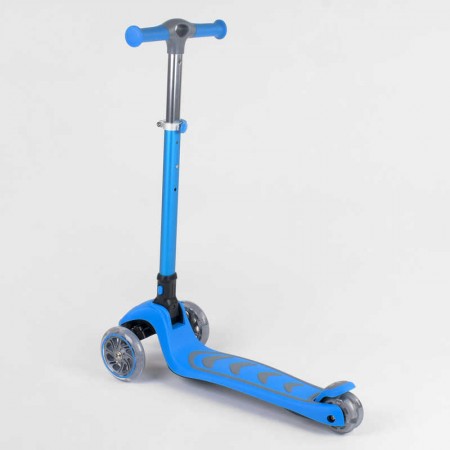 Самокат складной Best Scooter 38603 голубой со светом Самокат складной Best Scooter 38603 голубой со светом