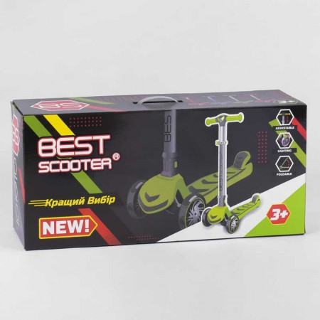 Самокат дитячий Best Scooter 92606 складний зі світлом червоний Самокат дитячий Best Scooter 92606 складний зі світлом червоний
