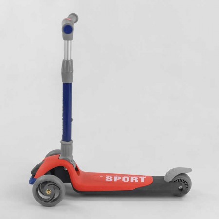 Самокат триколісний Best Scooter F-44077 складний зі світлом червоний