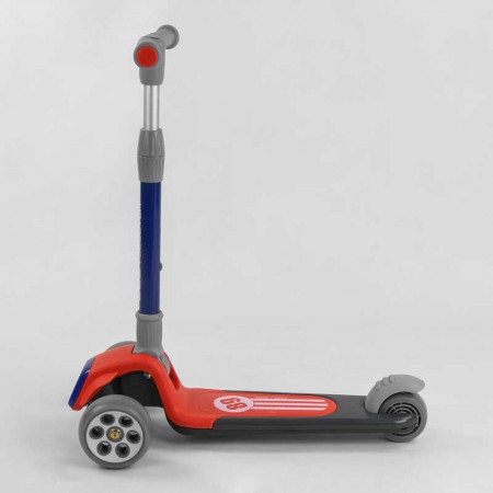 Самокат триколісний Best Scooter RS-9119 червоний зі світлом Самокат триколісний Best Scooter RS-9119 червоний зі світлом