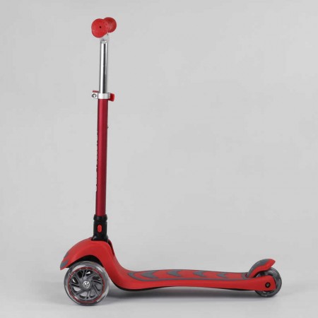 Самокат триколісний Best Scooter Y-00325 червоний складний зі світлом Самокат триколісний Best Scooter Y-00325 червоний складний зі світлом