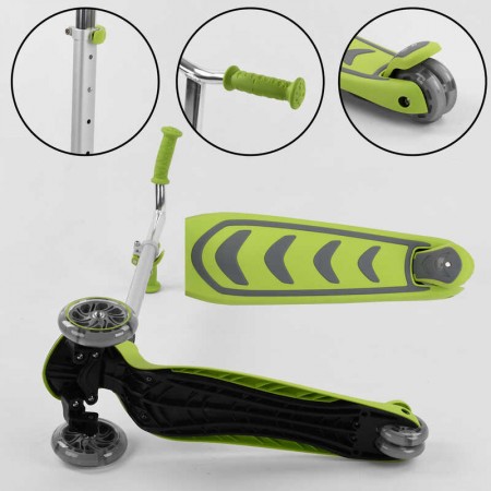 Детский трехколесный самокат Best Scooter со светом и колесами