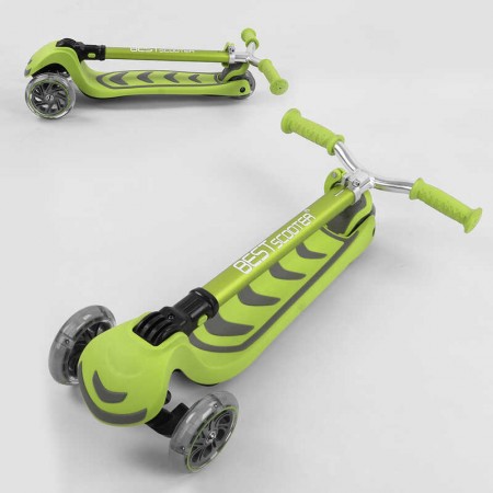 Детский трехколесный самокат Best Scooter со светом и колесами