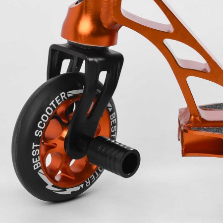 Самокат трюковий Best Scooter 53880 з пегами та алюмінієвою декою Самокат трюковий Best Scooter 53880 з пегами та алюмінієвою декою