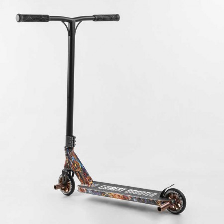 Самокат трюковый Best Scooter BS-77350 с пегами и алюминиевой декой
