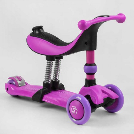 Самокат детский 3в1 трехколесный Best Scooter со светом и сидением Самокат детский 3в1 трехколесный Best Scooter со светом и сидением